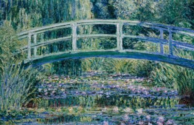 La peinture impressionniste « Nymphéas et le pont japonais » de Claude Monet