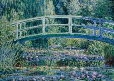 La peinture impressionniste « Nymphéas et le pont japonais » de Claude Monet