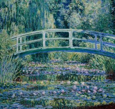 La peinture impressionniste « Nymphéas et le pont japonais » de Claude Monet