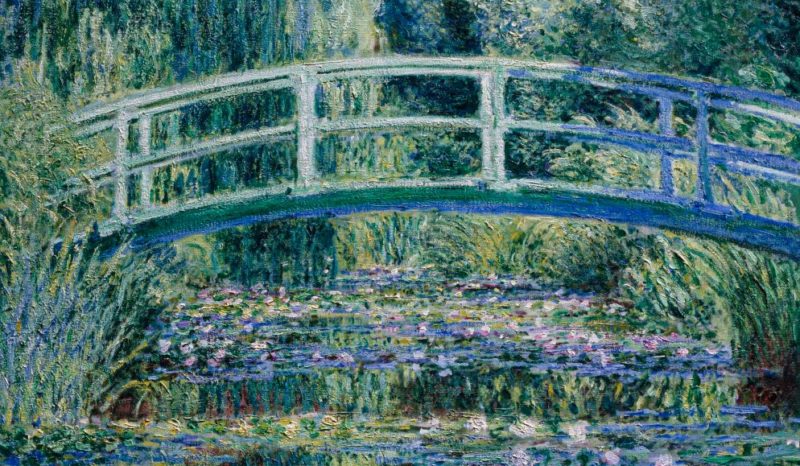 La peinture impressionniste « Nymphéas et le pont japonais » de Claude Monet