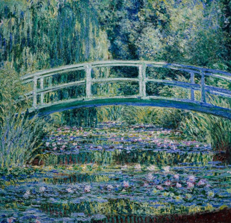 La peinture impressionniste « Nymphéas et le pont japonais » de Claude Monet