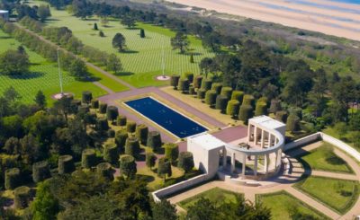La vue sur le cimetière américain de Colleville-sur-Mer