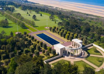 La vue sur le cimetière américain de Colleville-sur-Mer