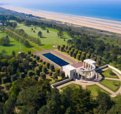 La vue sur le cimetière américain de Colleville-sur-Mer