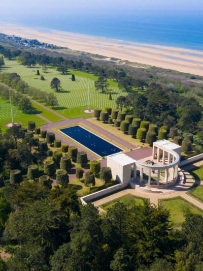 La vue sur le cimetière américain de Colleville-sur-Mer