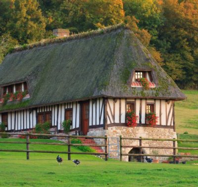Chaumière, maison traditionnelle normande