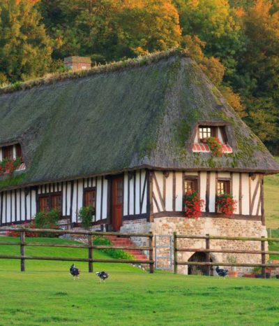 Chaumière, maison traditionnelle normande