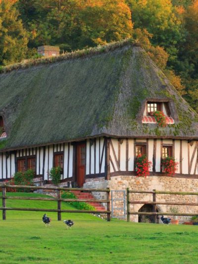 Chaumière, maison traditionnelle normande