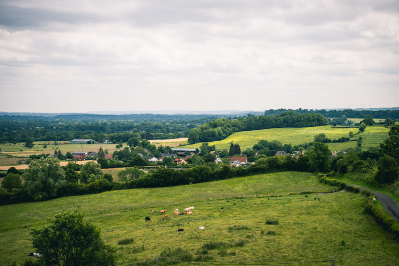 Paysage de la campagne normande