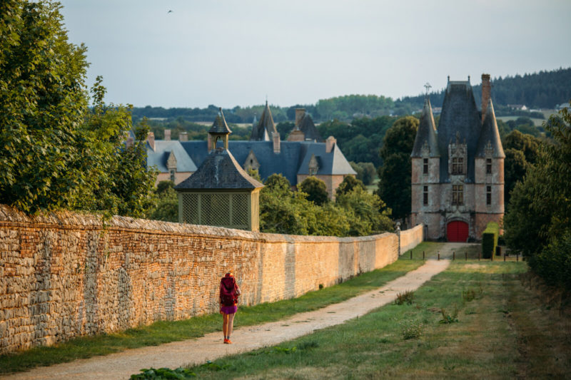 Château de Carrouges - vue depuis le GR22