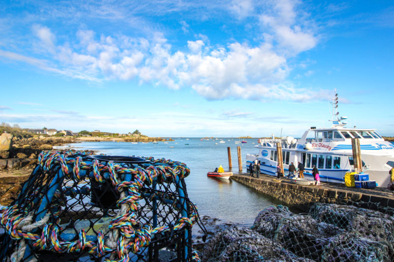 Préparation du départ en bateau vers les îles Chausey, depuis Granville