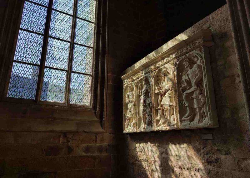 Vue intérieure de l’abbaye du Mont-Saint-Michel