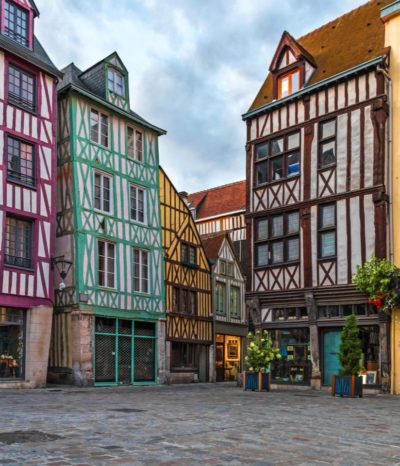 Maisons normandes traditionnelles dans le centre historique de Rouen – programme séjour en Normandie