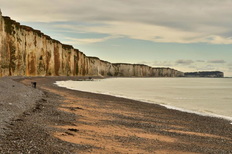 Panorama sur les falaises et la plage du Le Havre