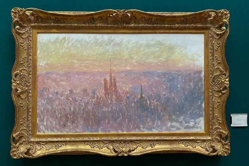 Tableau impressionniste au Musée des Beaux-Arts de Rouen en Normandie, œuvre de lumière et de paysage